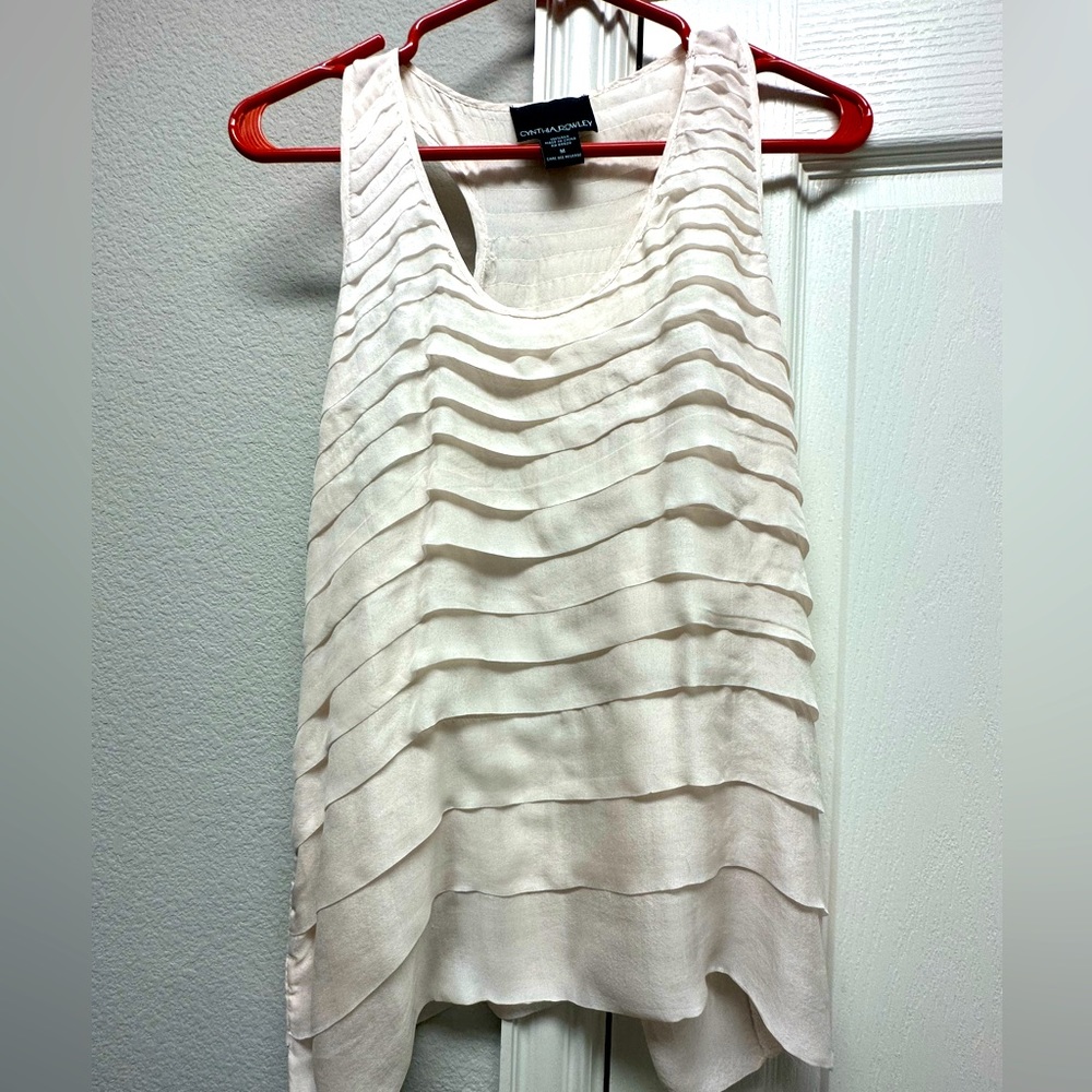 Cynthia rowley racerback blouse